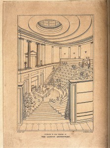 The_London_Institution,_Moorfields;_the_interior_of_the_lect_Wellcome_V0013227