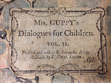 Houghton_EC8.Ed377.Y800g_-_Mrs._Guppy's_Dialogues_for_Children,_1800_-_cover