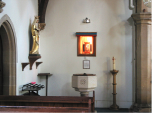 Shrine and relics of Æthelthryth. Image from Wikipedia